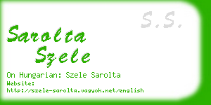 sarolta szele business card